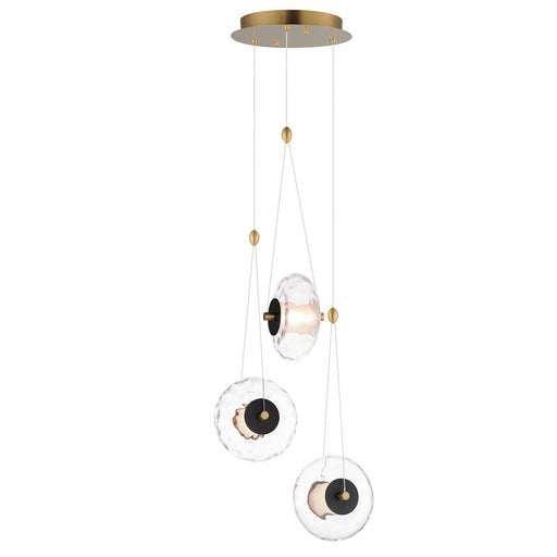 Myhouse Lighting ET2 - E24033-24BKNAB - LED Pendant - Amulet - Black / Natural Aged Brass