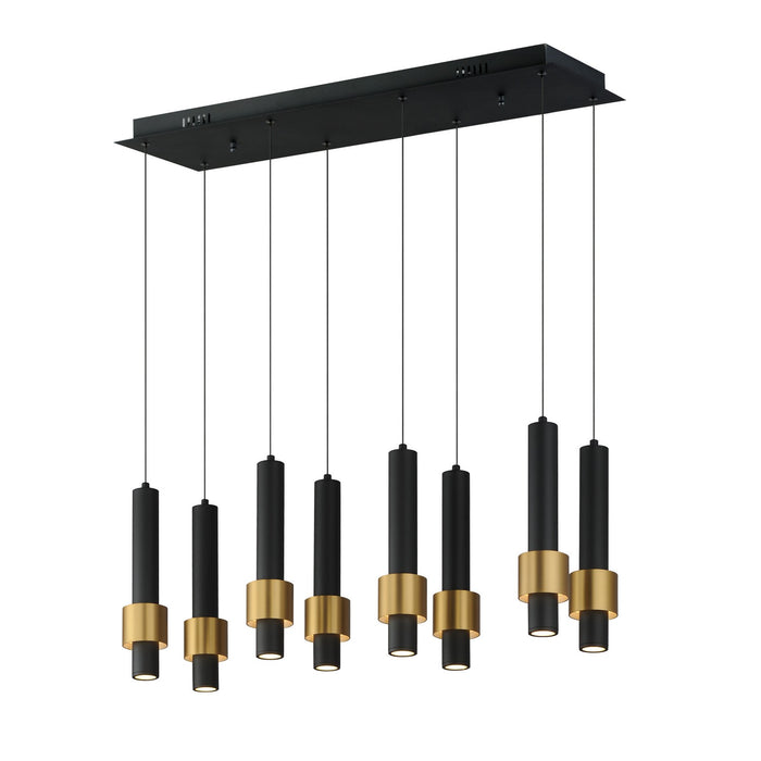 Myhouse Lighting ET2 - E24758-BKGLD - LED Linear Pendant - Reveal - Black / Gold