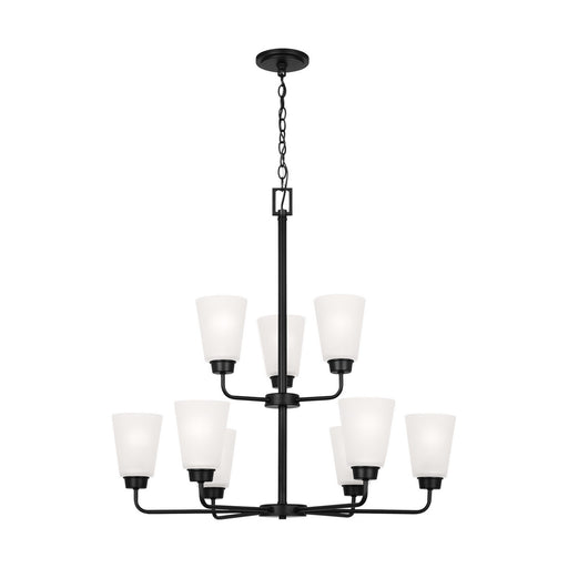 Myhouse Lighting Generation Lighting. - 3115209-112 - Nine Light Chandelier - Kerrville - Midnight Black