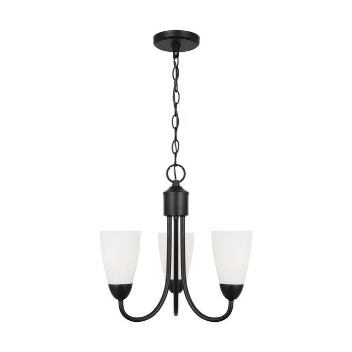 Myhouse Lighting Generation Lighting. - 3120203-112 - Three Light Chandelier - Seville - Midnight Black