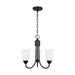 Myhouse Lighting Generation Lighting. - 3120203-112 - Three Light Chandelier - Seville - Midnight Black