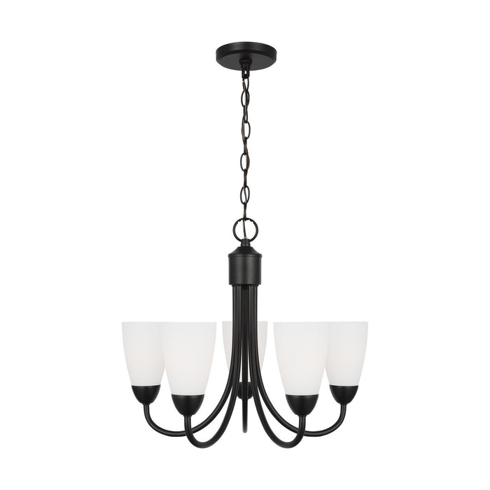 Myhouse Lighting Generation Lighting. - 3120205-112 - Five Light Chandelier - Seville - Midnight Black