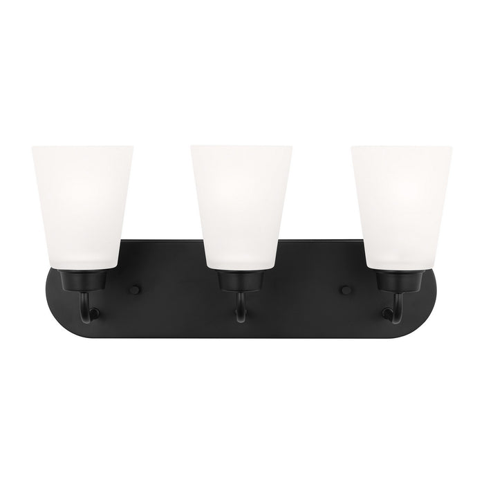 Myhouse Lighting Generation Lighting. - 4415203-112 - Three Light Wall / Bath - Kerrville - Midnight Black