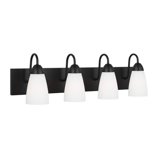 Myhouse Lighting Generation Lighting. - 4420204-112 - Four Light Wall / Bath - Seville - Midnight Black