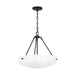 Myhouse Lighting Generation Lighting. - 6615203-112 - Three Light Pendant - Kerrville - Midnight Black