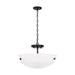 Myhouse Lighting Generation Lighting. - 7715202-112 - Two Light Semi-Flush Convertible Pendant - Kerrville - Midnight Black