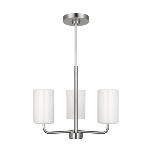 Myhouse Lighting Generation Lighting. - GLC1003BS - Three Light Chandelier - Rhett - Brushed Steel