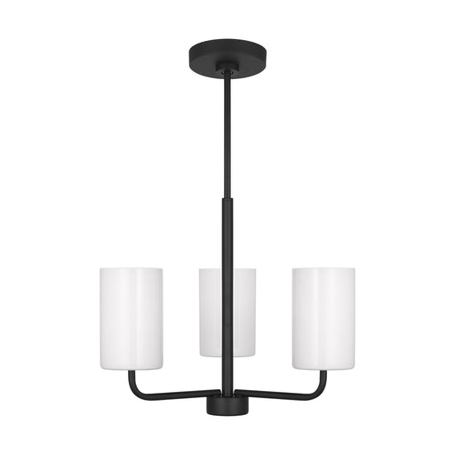 Myhouse Lighting Generation Lighting. - GLC1003MBK - Three Light Chandelier - Rhett - Midnight Black