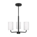 Myhouse Lighting Generation Lighting. - GLC1003MBK - Three Light Chandelier - Rhett - Midnight Black