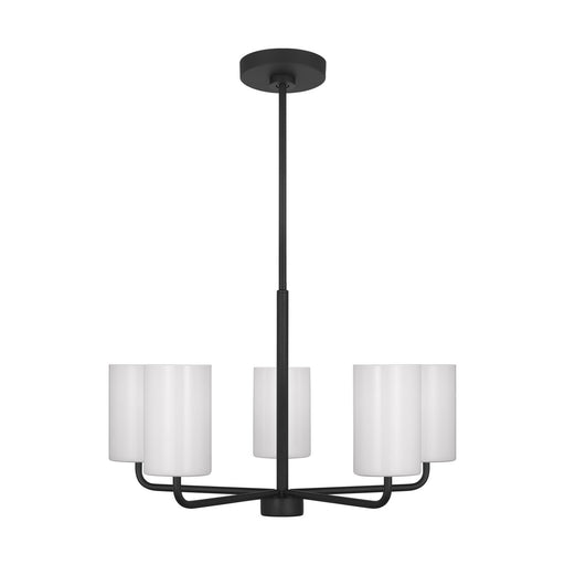 Myhouse Lighting Generation Lighting. - GLC1015MBK - Five Light Chandelier - Rhett - Midnight Black