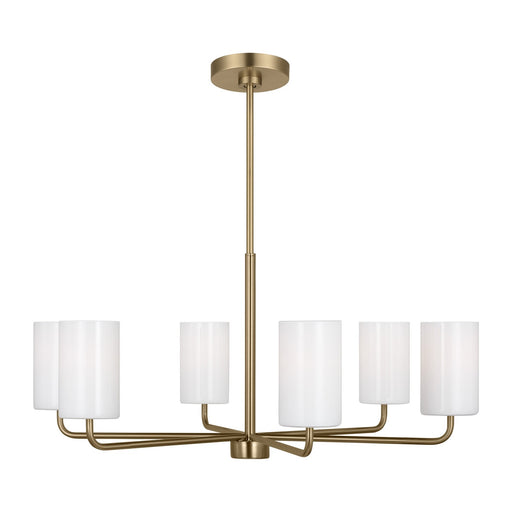 Myhouse Lighting Generation Lighting. - GLC1026SB - Six Light Chandelier - Rhett - Satin Bronze