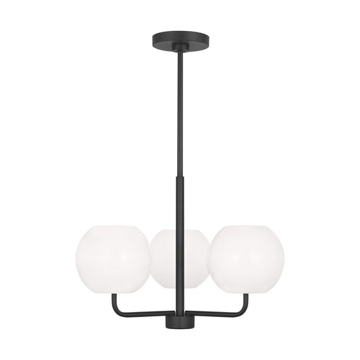 Myhouse Lighting Generation Lighting. - GLC1043MBK - Three Light Chandelier - Rory - Midnight Black