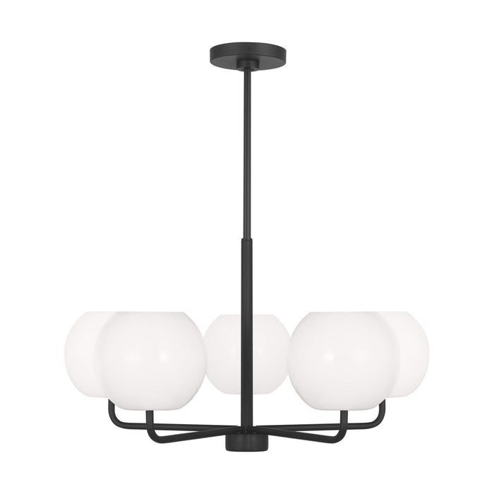 Myhouse Lighting Generation Lighting. - GLC1055MBK - Five Light Chandelier - Rory - Midnight Black