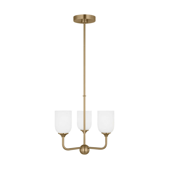 Myhouse Lighting Generation Lighting. - GLC1073SB - Three Light Chandelier - Emile - Satin Bronze