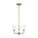 Myhouse Lighting Generation Lighting. - GLC1073SB - Three Light Chandelier - Emile - Satin Bronze