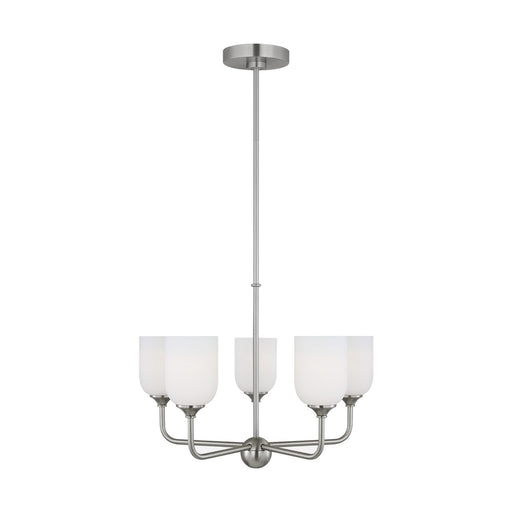 Myhouse Lighting Generation Lighting. - GLC1085BS - Five Light Chandelier - Emile - Brushed Steel