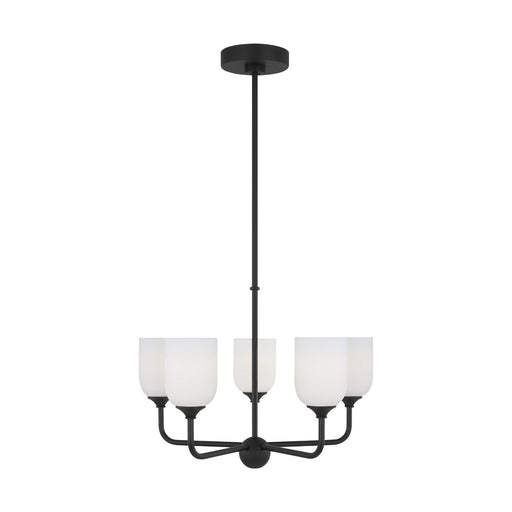 Myhouse Lighting Generation Lighting. - GLC1085MBK - Five Light Chandelier - Emile - Midnight Black