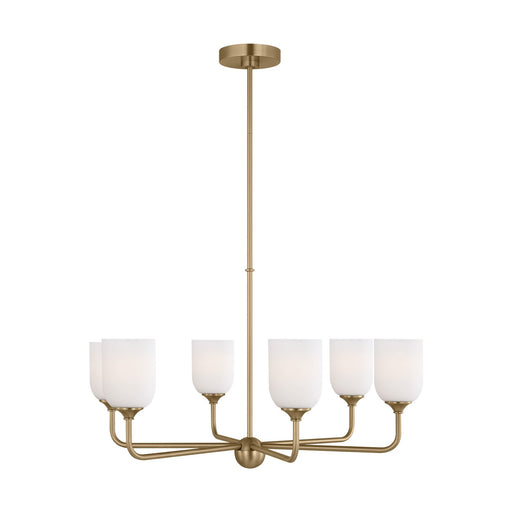 Myhouse Lighting Generation Lighting. - GLC1096SB - Six Light Chandelier - Emile - Satin Bronze