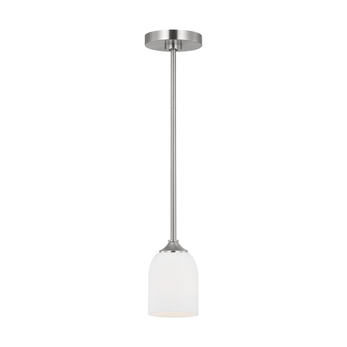 Myhouse Lighting Generation Lighting. - GLP1021BS - One Light Mini Pendant - Emile - Brushed Steel