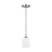 Myhouse Lighting Generation Lighting. - GLP1021BS - One Light Mini Pendant - Emile - Brushed Steel