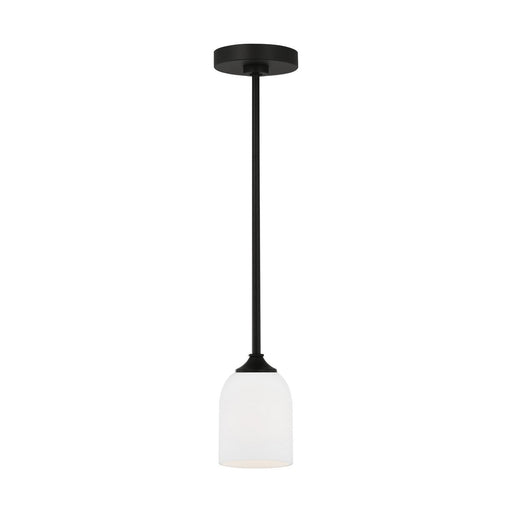 Myhouse Lighting Generation Lighting. - GLP1021MBK - One Light Mini Pendant - Emile - Midnight Black