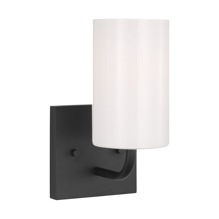 Myhouse Lighting Generation Lighting. - GLV1001MBK - One Light Vanity - Rhett - Midnight Black