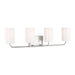 Myhouse Lighting Generation Lighting. - GLV1004BS - Four Light Vanity - Rhett - Brushed Steel