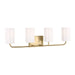 Myhouse Lighting Generation Lighting. - GLV1004SB - Four Light Vanity - Rhett - Satin Bronze