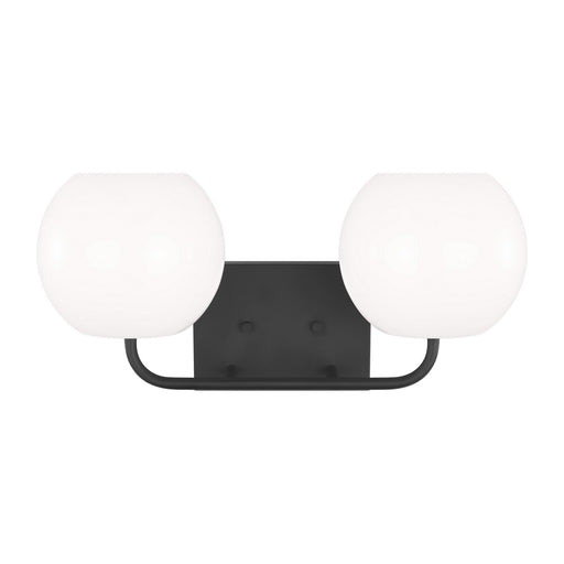 Myhouse Lighting Generation Lighting. - GLV1012MBK - Two Light Vanity - Rory - Midnight Black