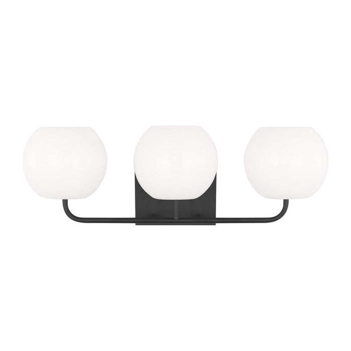 Myhouse Lighting Generation Lighting. - GLV1013MBK - Three Light Vanity - Rory - Midnight Black