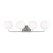 Myhouse Lighting Generation Lighting. - GLV1014BS - Four Light Vanity - Rory - Brushed Steel