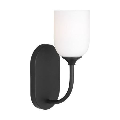 Myhouse Lighting Generation Lighting. - GLV1021MBK - One Light Vanity - Emile - Midnight Black