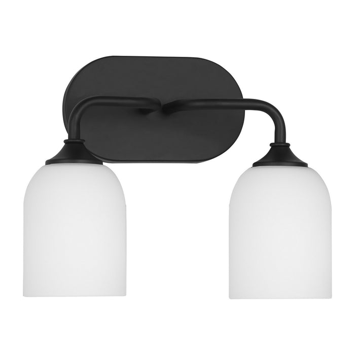 Myhouse Lighting Generation Lighting. - GLV1022MBK - Two Light Vanity - Emile - Midnight Black