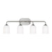 Myhouse Lighting Generation Lighting. - GLV1024BS - Four Light Vanity - Emile - Brushed Steel