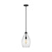 Myhouse Lighting Generation Lighting. - P1484MBK - One Light Pendant - Marino - Midnight Black