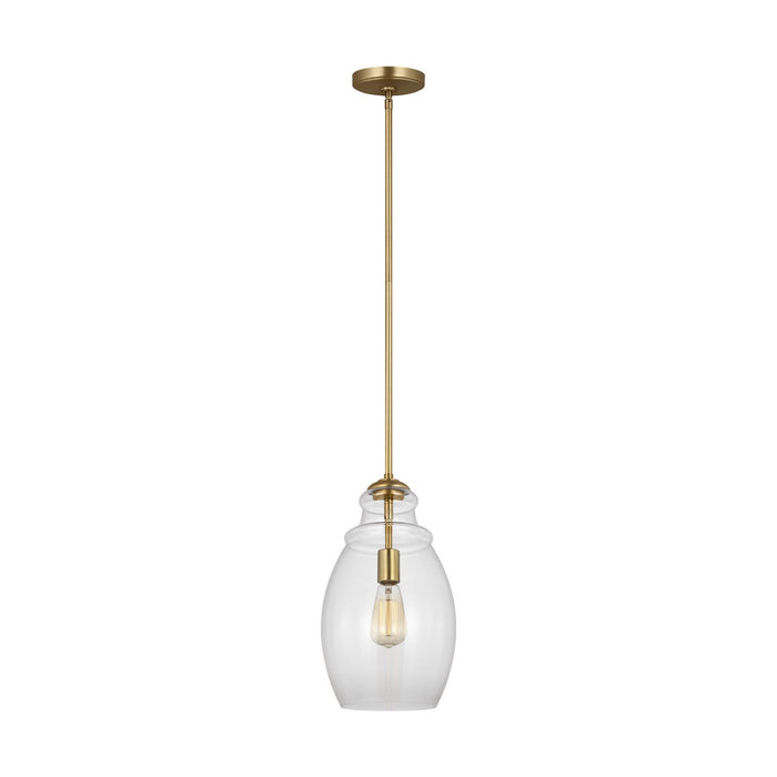 Myhouse Lighting Generation Lighting. - P1484SB - One Light Pendant - Marino - Satin Brass