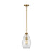 Myhouse Lighting Generation Lighting. - P1484SB - One Light Pendant - Marino - Satin Brass