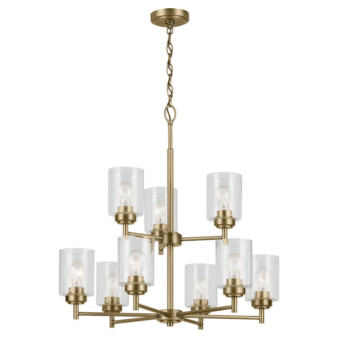 Myhouse Lighting Kichler - 44031NBR - Nine Light Chandelier - Winslow - Natural Brass