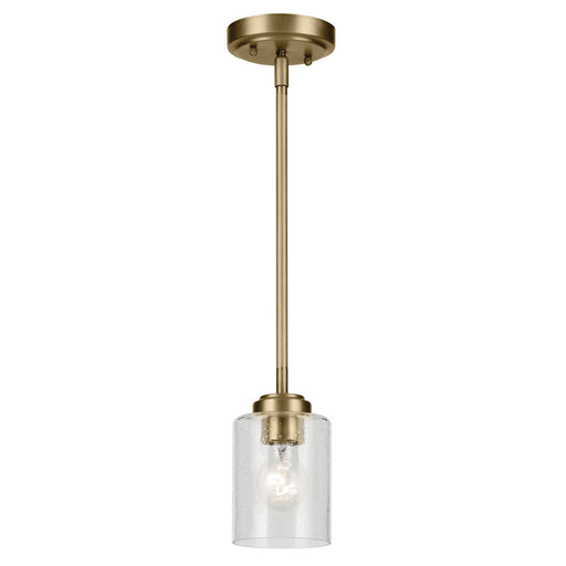 Myhouse Lighting Kichler - 44032NBR - One Light Mini Pendant - Winslow - Natural Brass