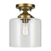 Myhouse Lighting Kichler - 44033NBR - One Light Semi Flush Mount - Winslow - Natural Brass