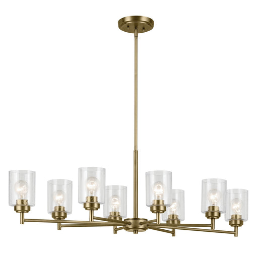 Myhouse Lighting Kichler - 44035NBR - Eight Light Chandelier - Winslow - Natural Brass