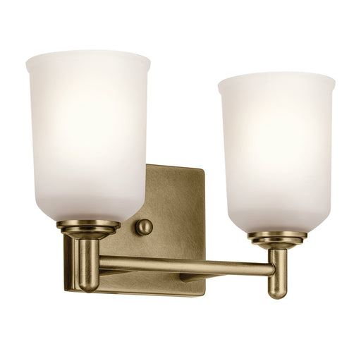 Myhouse Lighting Kichler - 45573NBR - Two Light Bath - Shailene - Natural Brass