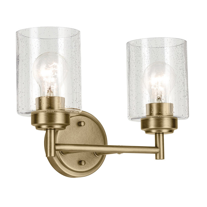 Myhouse Lighting Kichler - 45885NBR - Two Light Bath - Winslow - Natural Brass