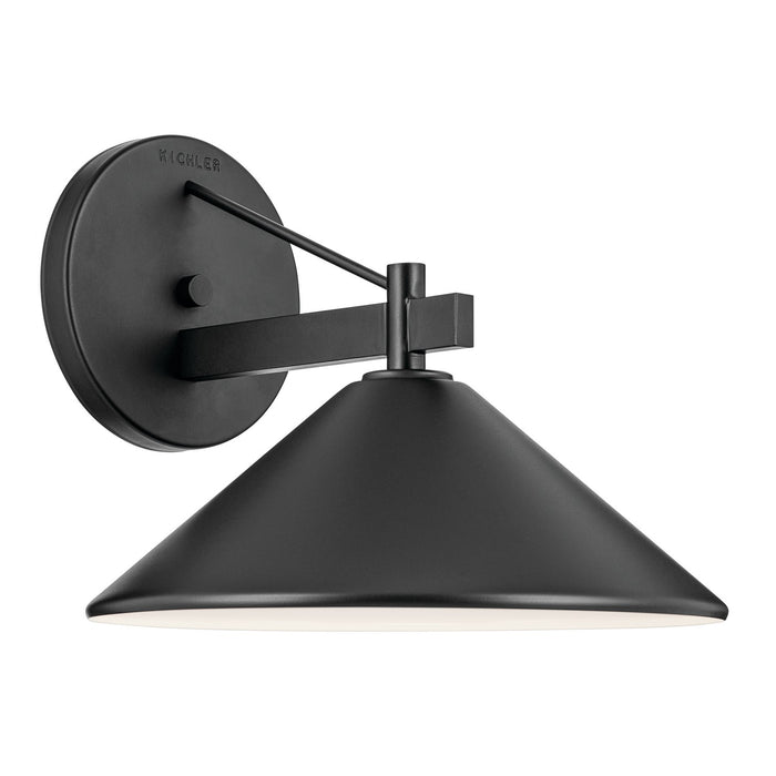 Myhouse Lighting Kichler - 49061BK - One Light Outdoor Wall Mount - Ripley - Black