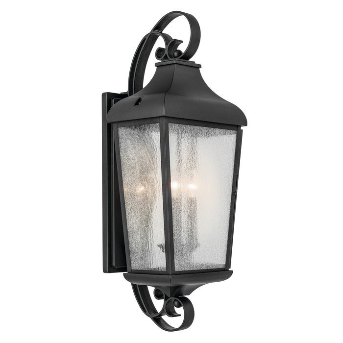 Myhouse Lighting Kichler - 49738BKT - Three Light Outdoor Wall Mount - Forestdale - Textured Black