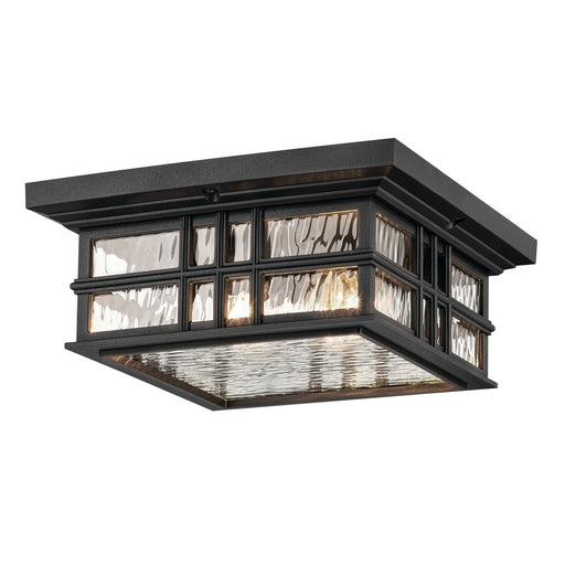 Myhouse Lighting Kichler - 49834BKT - Two Light Outdoor Ceiling Mount - Beacon Square - Textured Black