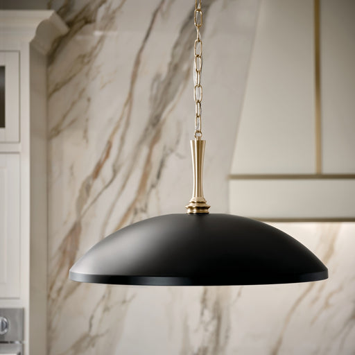 Myhouse Lighting Kichler - 52638BK - One Light Pendant - Delarosa - Black