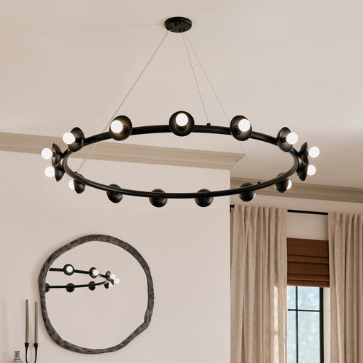 Myhouse Lighting Kichler - 52644BK - 15 Light Chandelier - Palta - Black