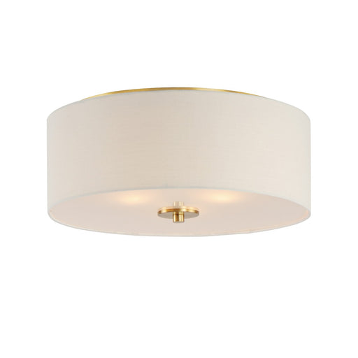 Myhouse Lighting Maxim - 10010OMNAB - Three Light Flush Mount - Bongo - Natural Aged Brass