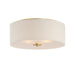 Myhouse Lighting Maxim - 10010OMNAB - Three Light Flush Mount - Bongo - Natural Aged Brass